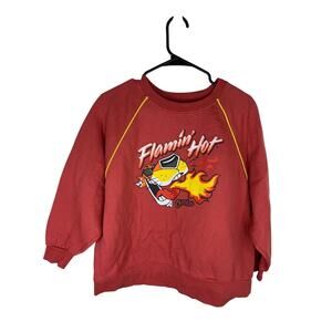Flaming Hot Cheetos Chester Cheetah Long Sleeve Pullover Sweatshirt Size L
